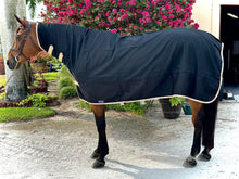 Load image into Gallery viewer, BLK/TAN- EXTENDED NECK RAIN SHEET
