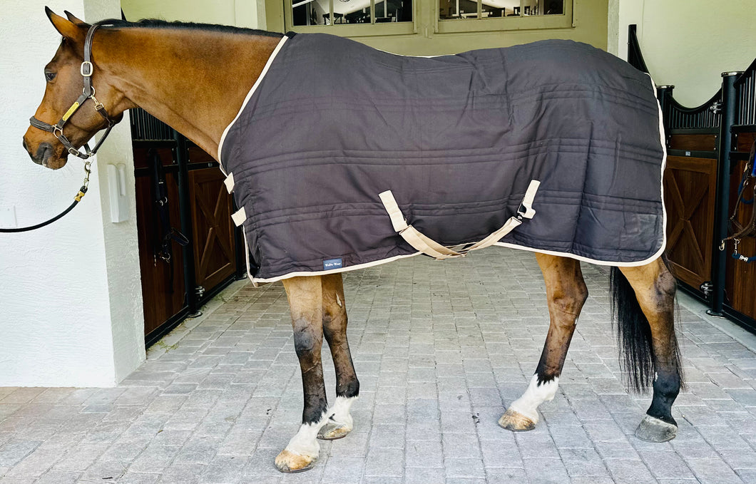 BLK/TAN STABLE BLANKET  150g Light Weight