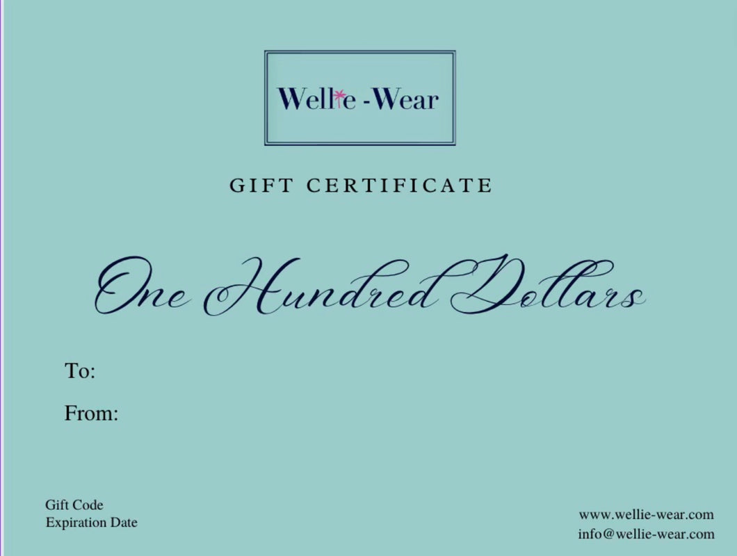 Gift Certificate  $100.00